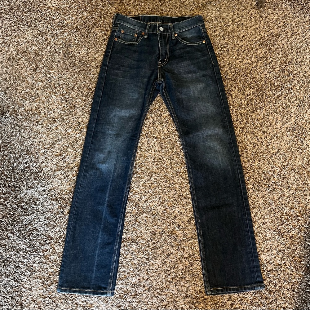 Levi’s dark denim bootcut jeans